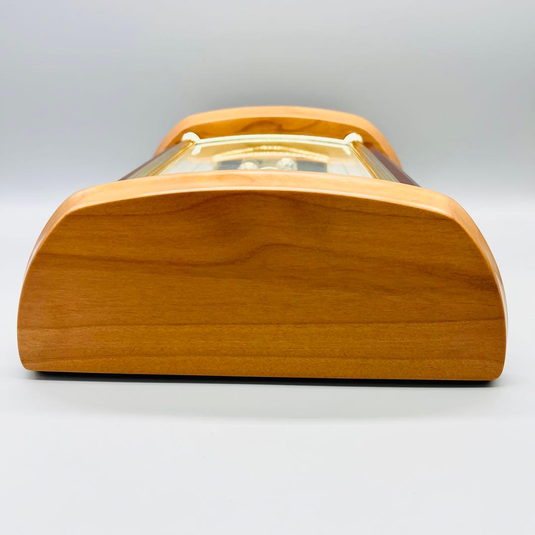 ［高級］SEIKO CLOCK EMBLEM 置き時計　HW595B 象嵌