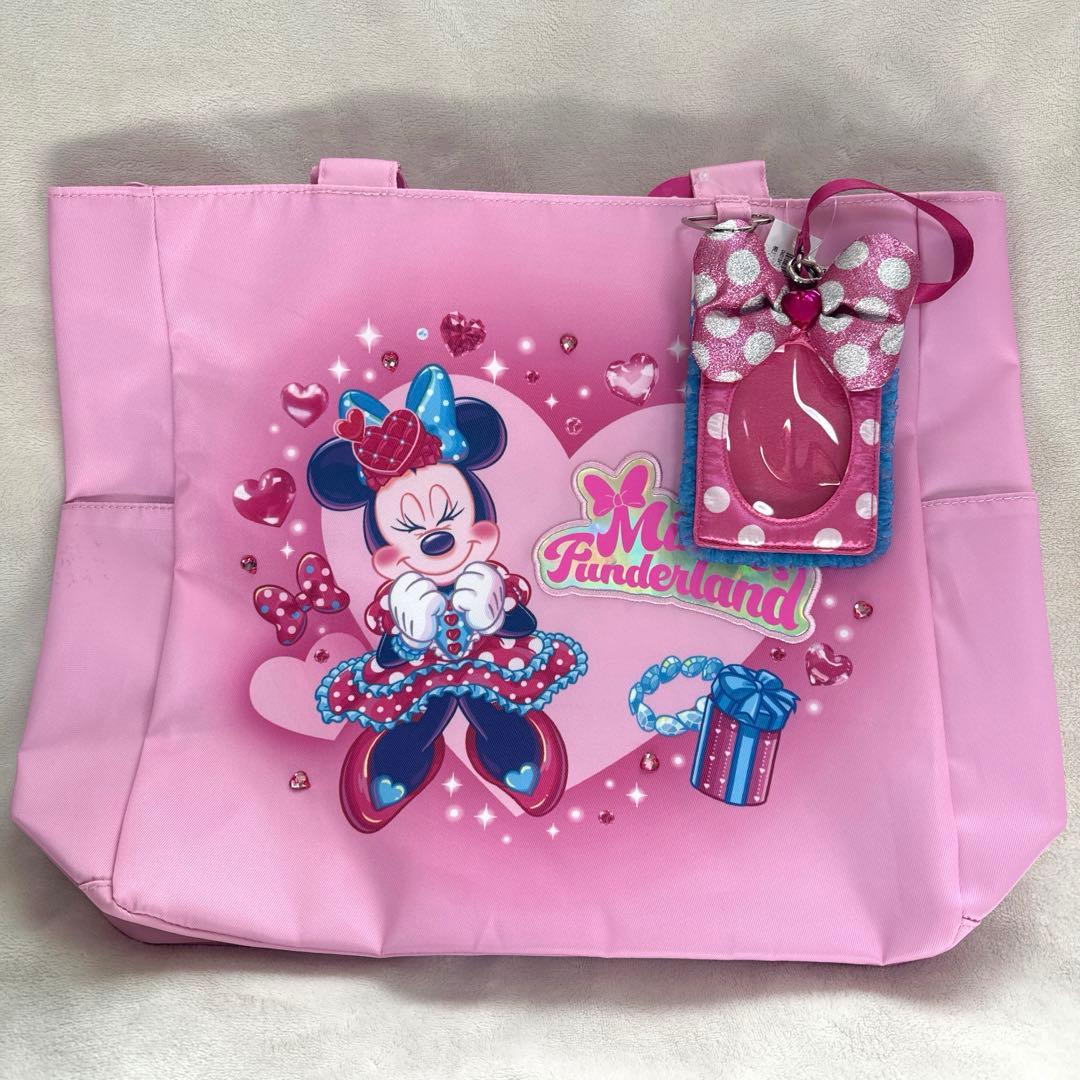 パルパルーザ　トートバッグ　カードホルダー　新品タグ付　ミニー　リボン