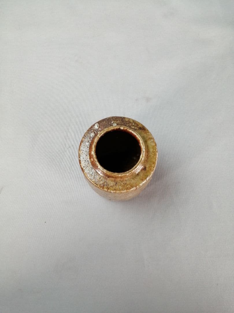 【茶事具】岐月造　信楽焼肩衝茶入　濃茶器　茶入れ252