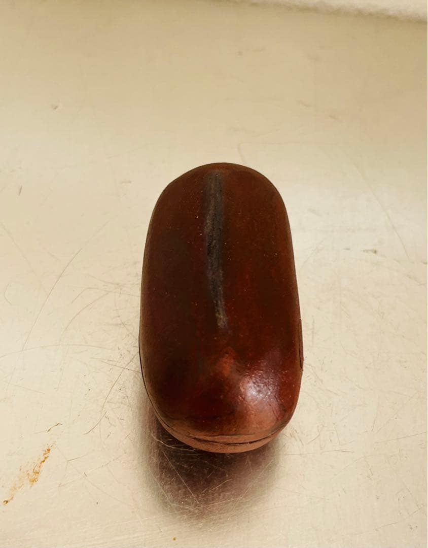 藤平寧　豆形香合　直しあり　茶道　茶道具