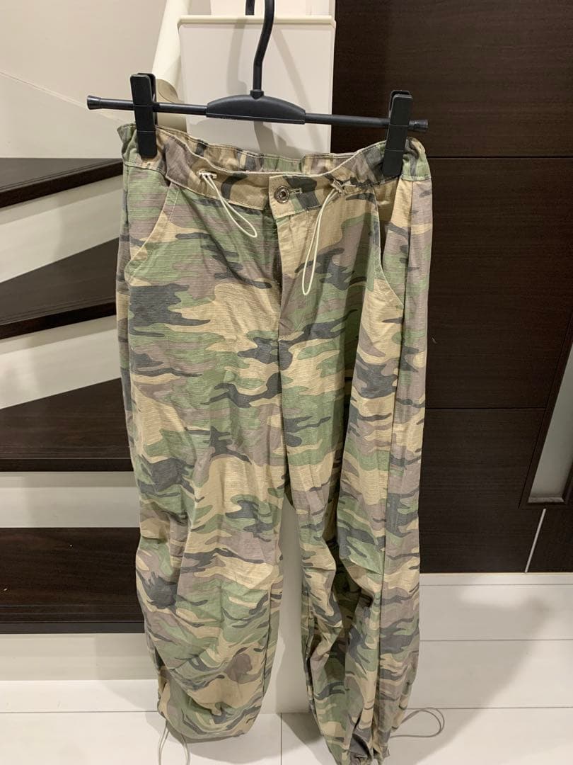 yuu sudo カモフラージュ パラシュートパンツ　sサイズ