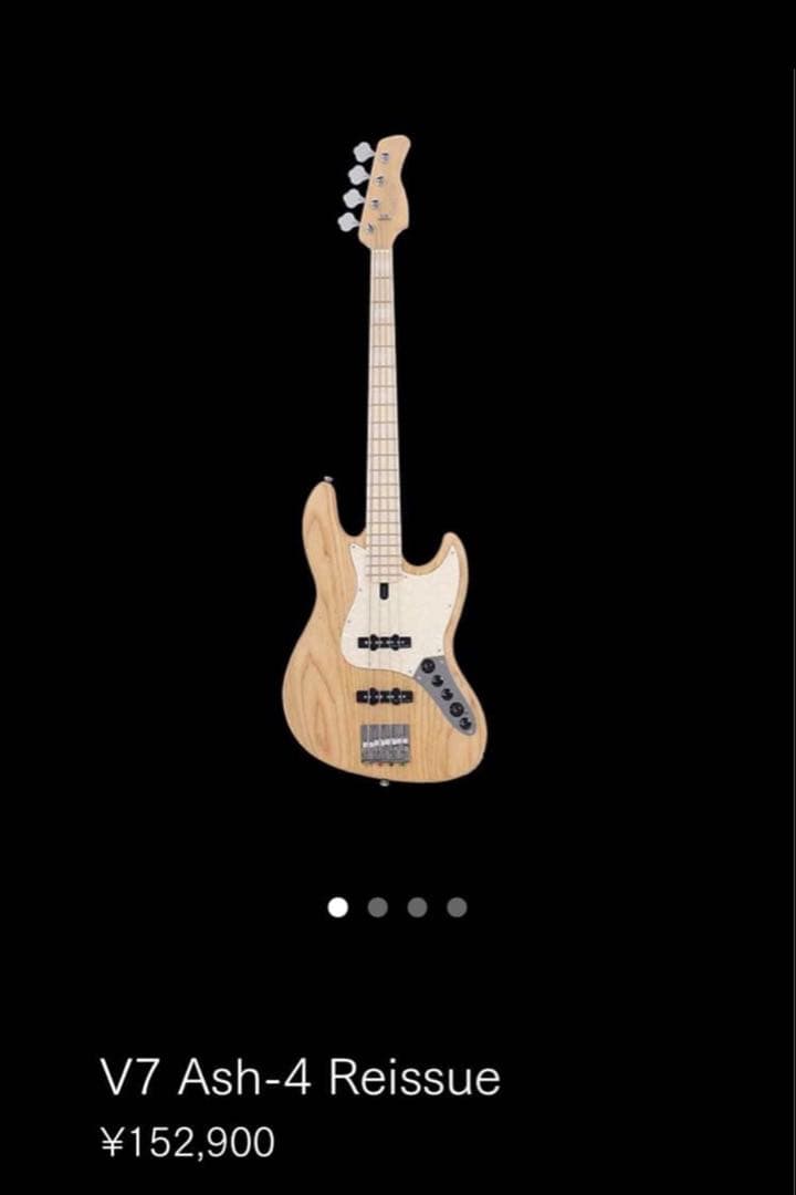 ベース Sire V7 Ash 4st Natural