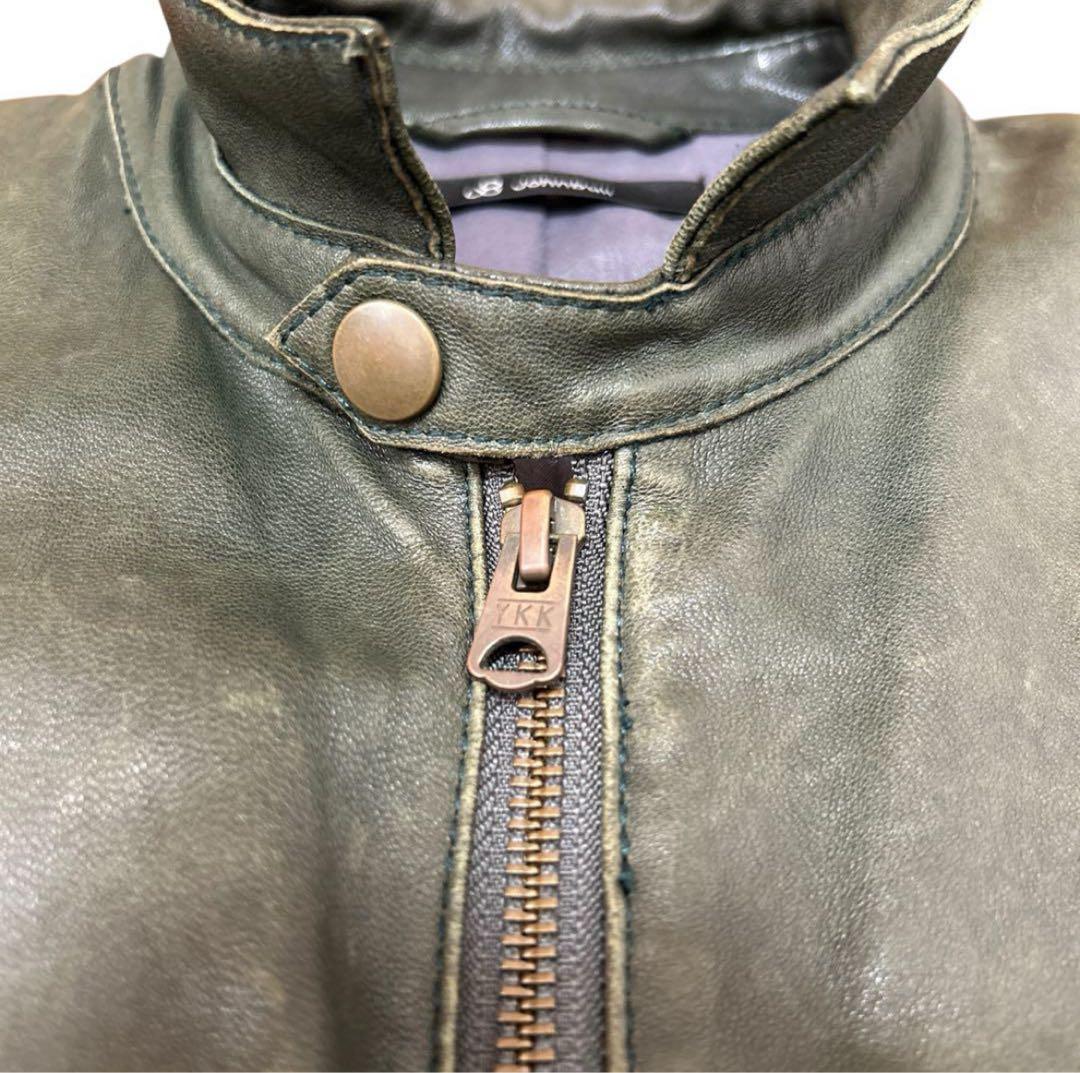 johnbull⭐︎M ジョンブル シングルライダース レザージャケット 羊革