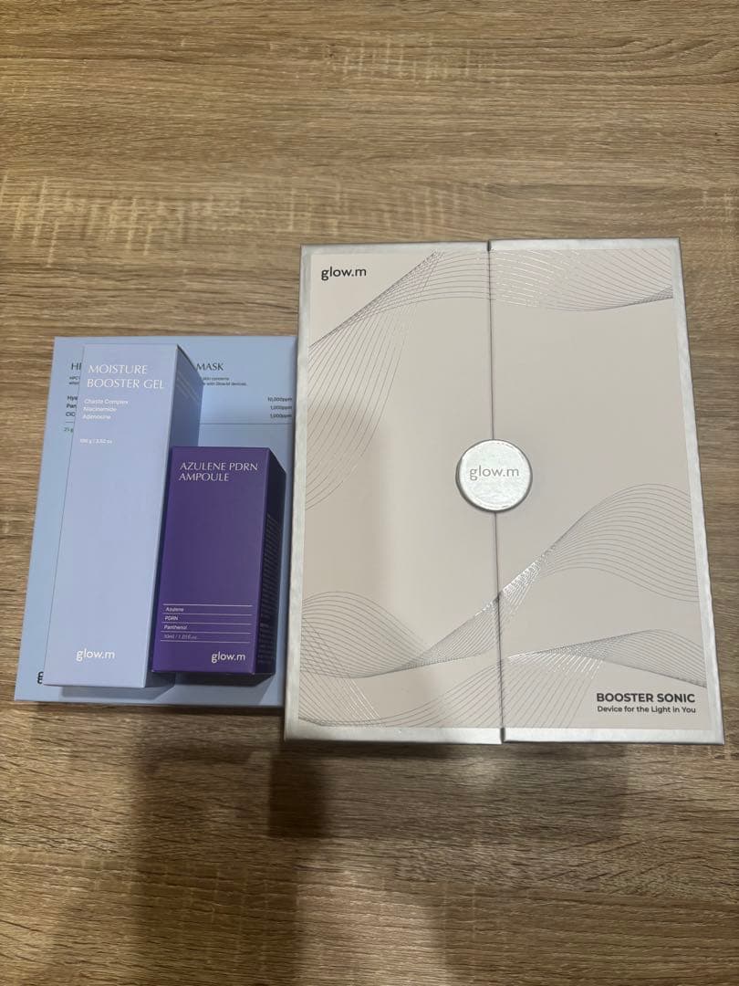 glow.m ブースターソニック　美顔器　フェイスパック