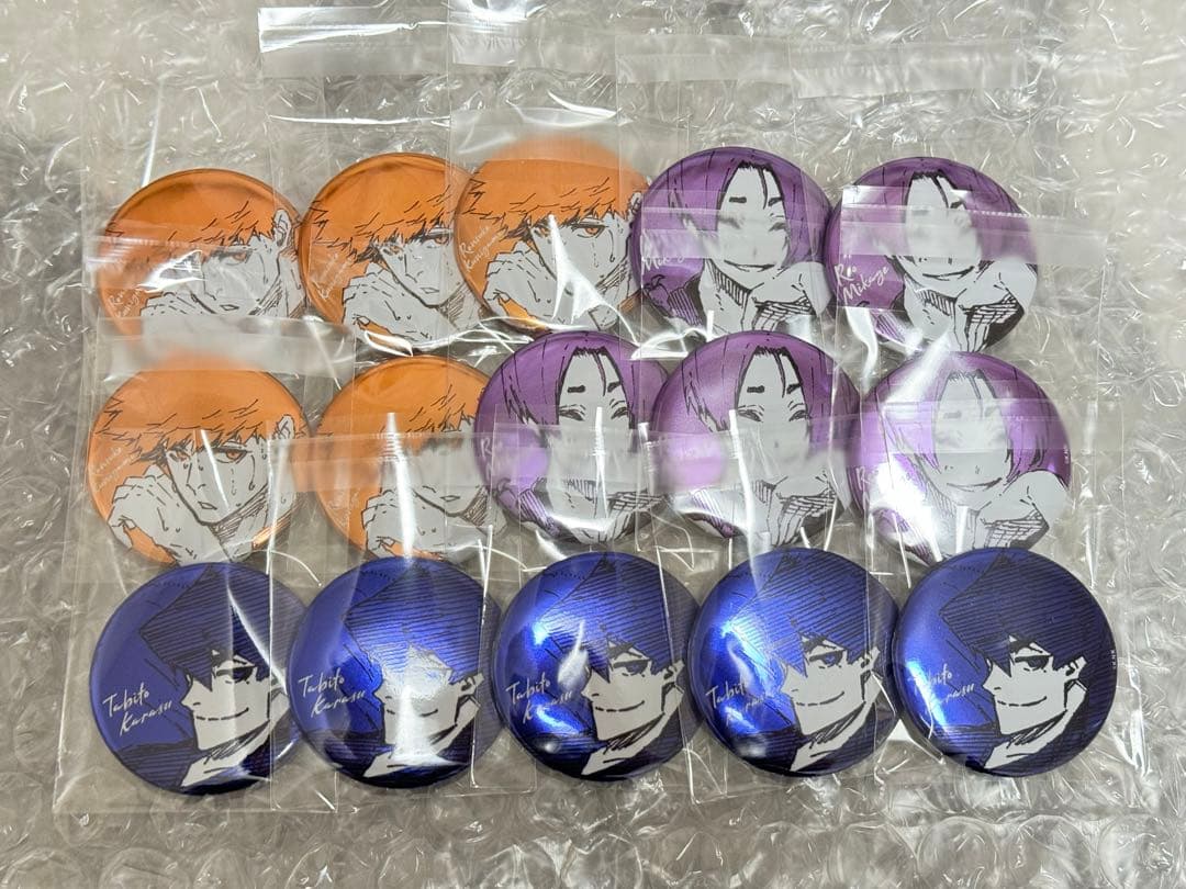 ブルーロック　メタリック缶バッジ　15点セット