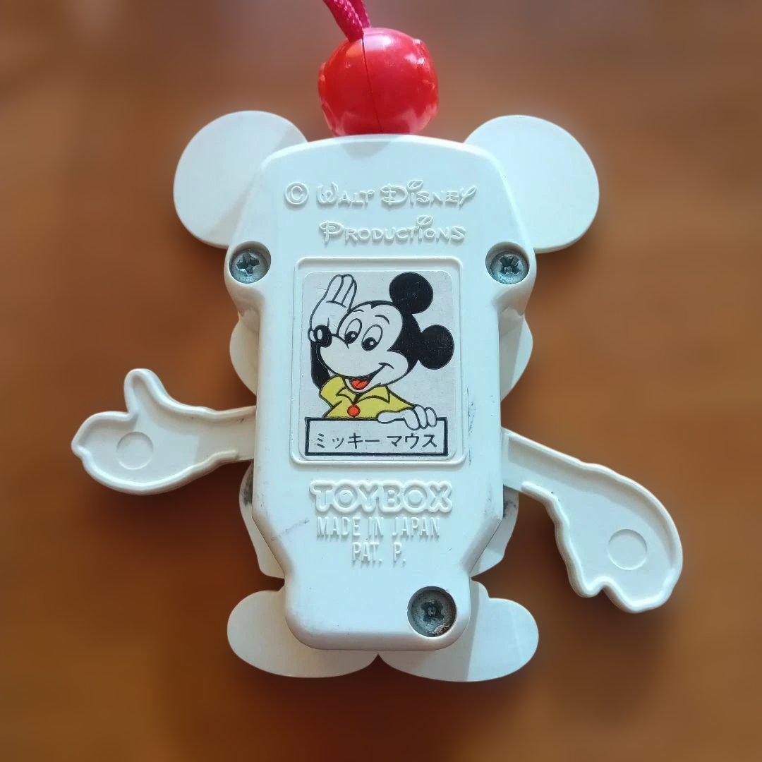 昭和レトロ　ディズニー ミッキーマウス　 ヒモを引っ張ると手が動くオモチャ