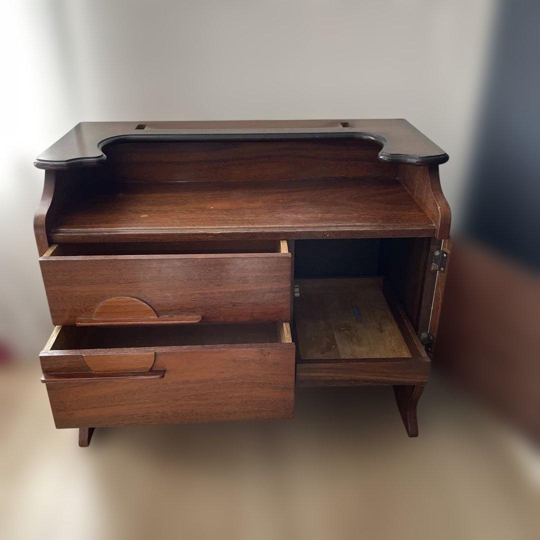 【大型配送料込】鏡台　三面鏡　ドレッサー　満月　雲