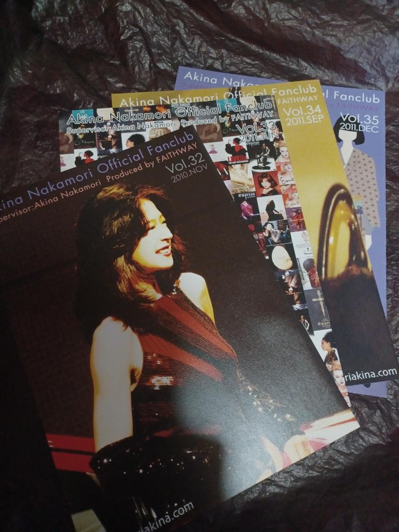 中森明菜『FAITHWAYファンクラブ会報4冊』