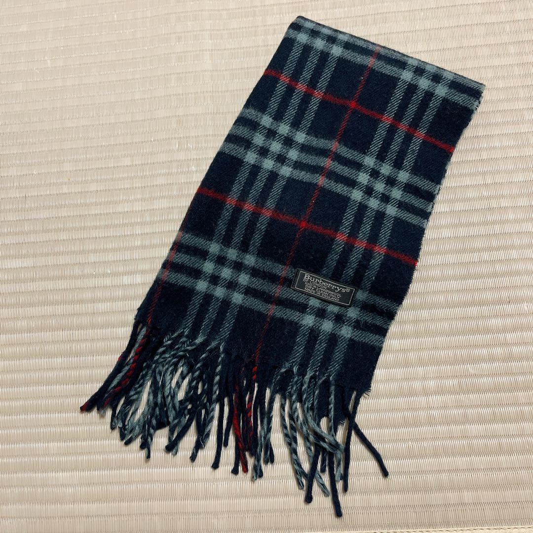 美品✨BURBERRYカシミヤ100% マフラー チェック柄 バーバリー