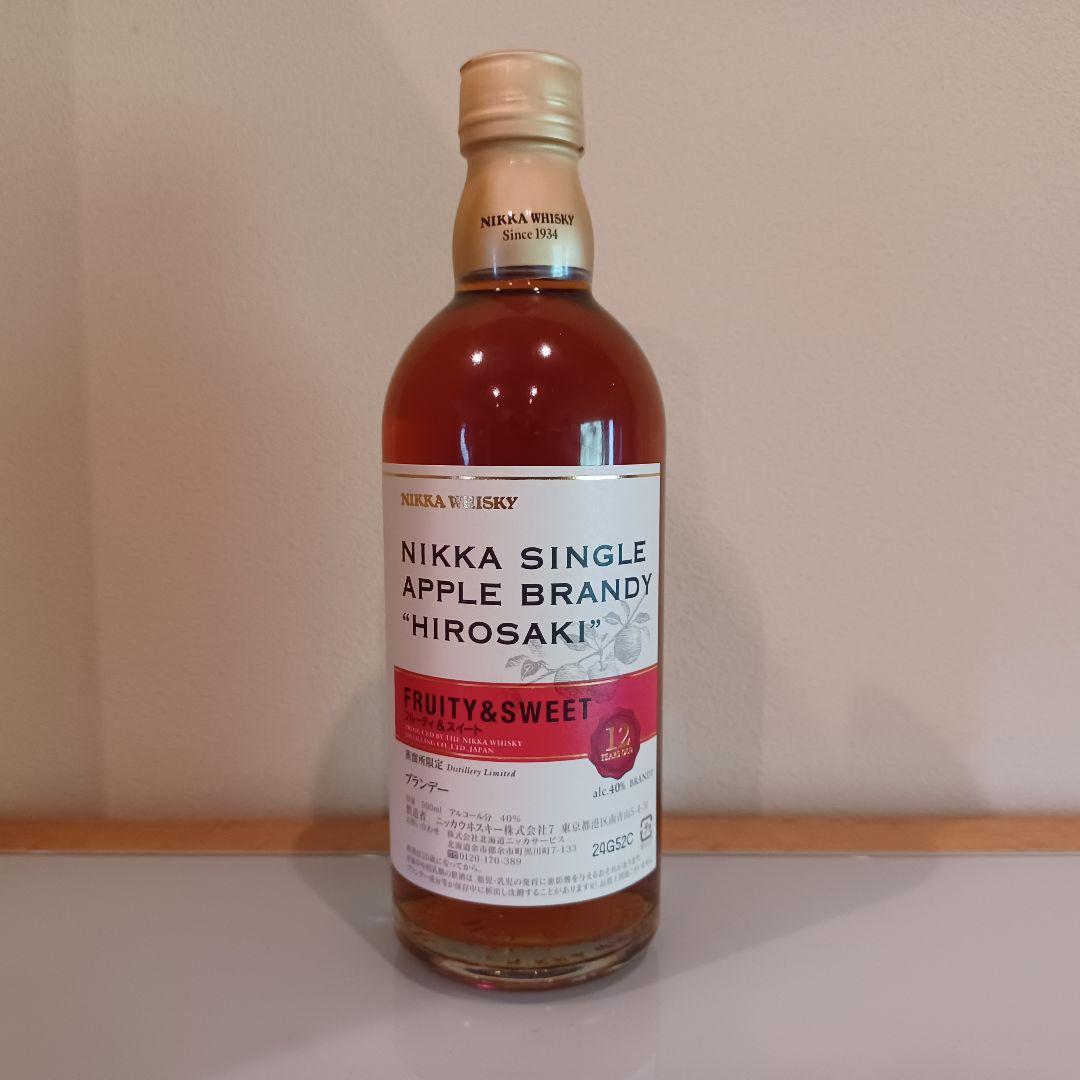 ニッカ シングルアップル ブランデー 『弘前』12年 40度 500ml