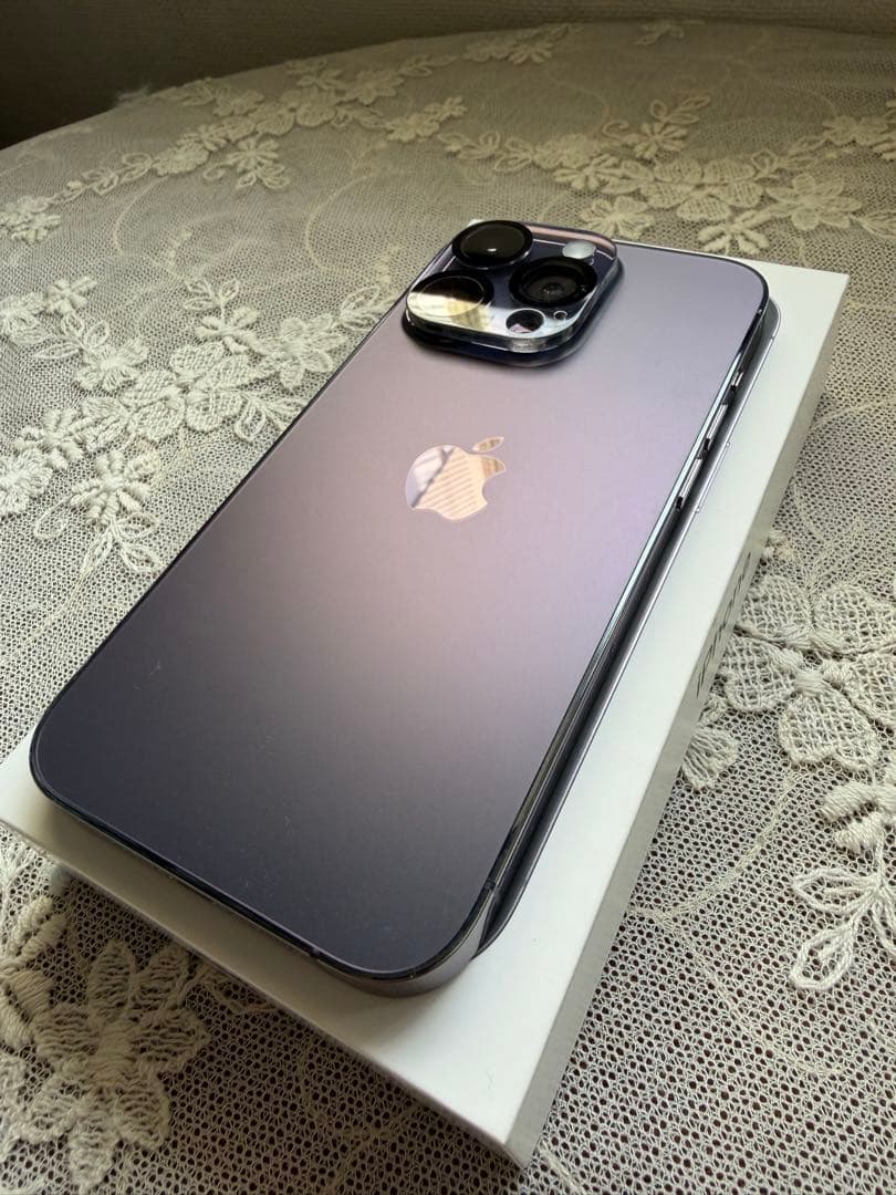 美品！Apple iPhone 14 Pro ディープパープル 本体　256G