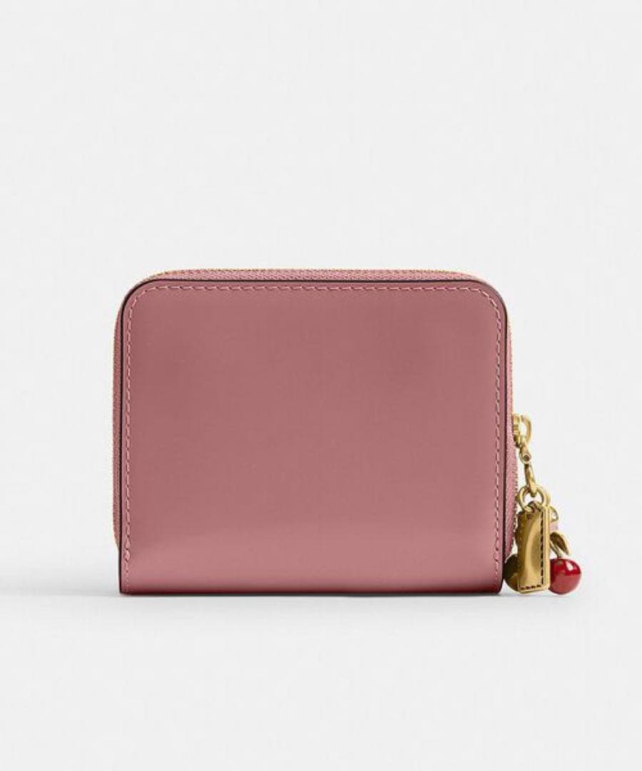 コーチ　エッセンシャル ビルフォールド ウォレット・チャーム　ピンク