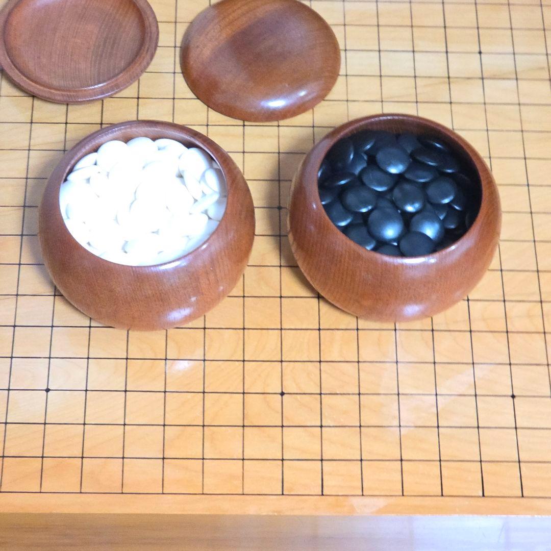 120【定価60万円】本榧 柾目 足付　 碁盤へそ　碁石 28号 本蛤 那智黒