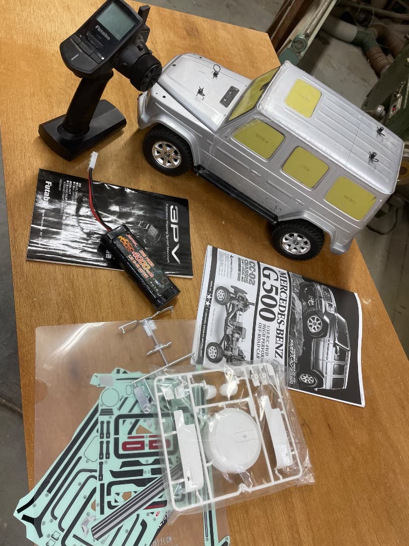 TAMIYA CC-02 シャーシ　フタバ　プロポ・バッテリー付き