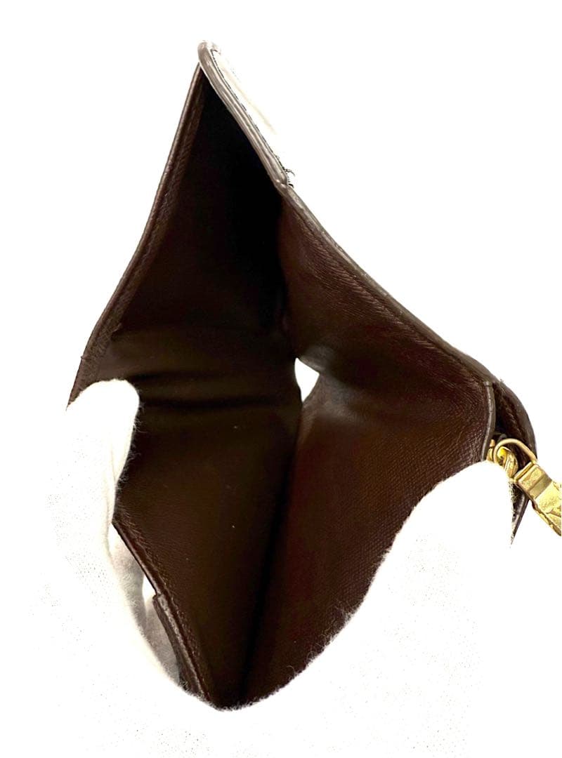 ルイヴィトン ダミエ コンパクト ジップ 二つ折り財布