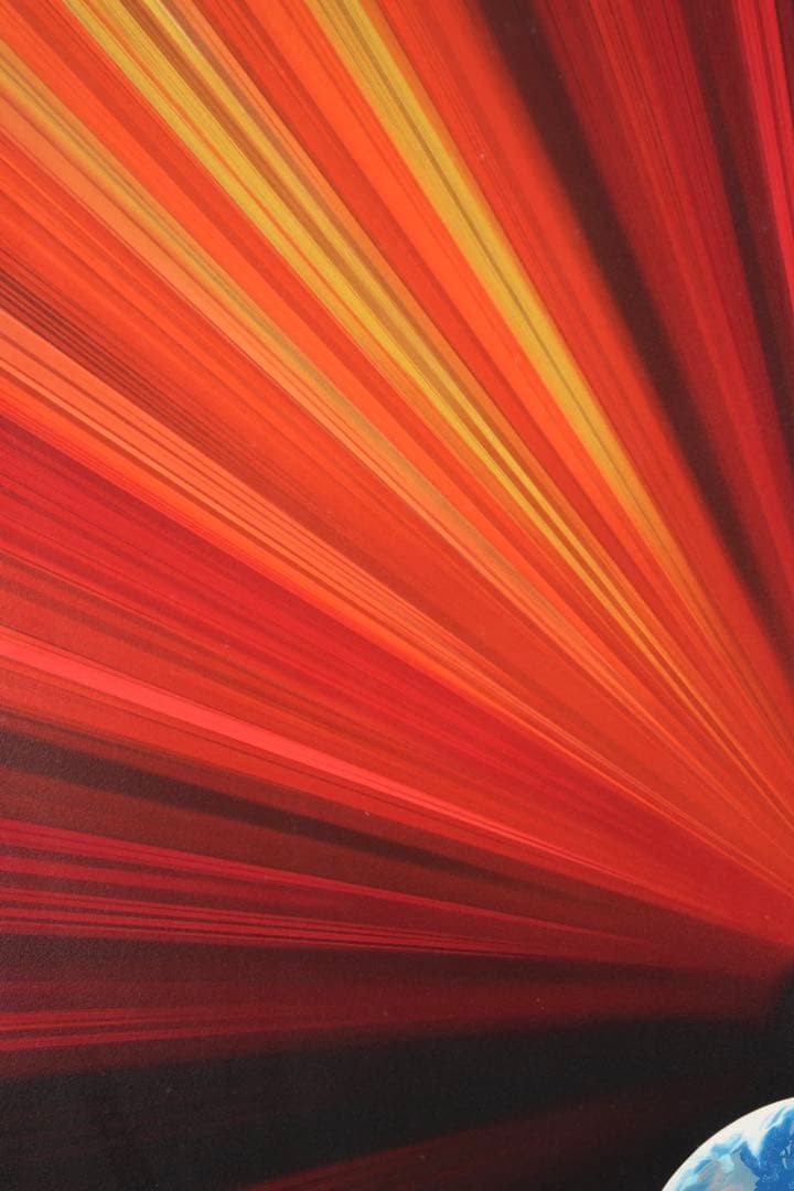 長岡秀星 リトグラフ「星の移り変り」224/300 直筆サイン 額装 箱付