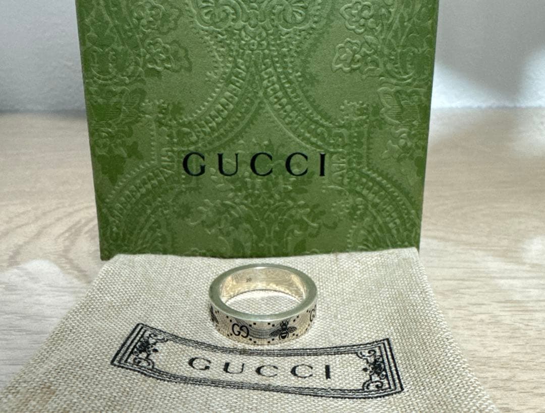 GUCCI グッチ ハチ ビー 蜂 アイコン GGロゴ リング 20号