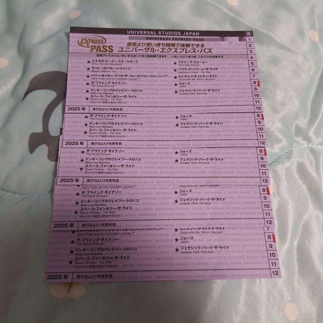 ユニバーサル・エクスプレス・パス 2025年