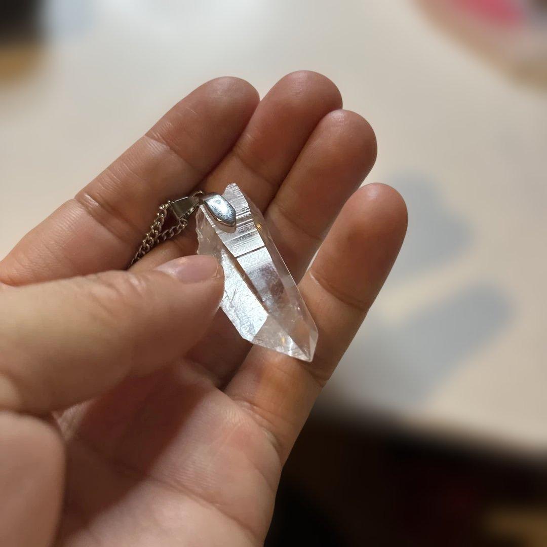 レムリアン水晶のネックレス！レムリアの記憶！すっごいパワー！特別な石！