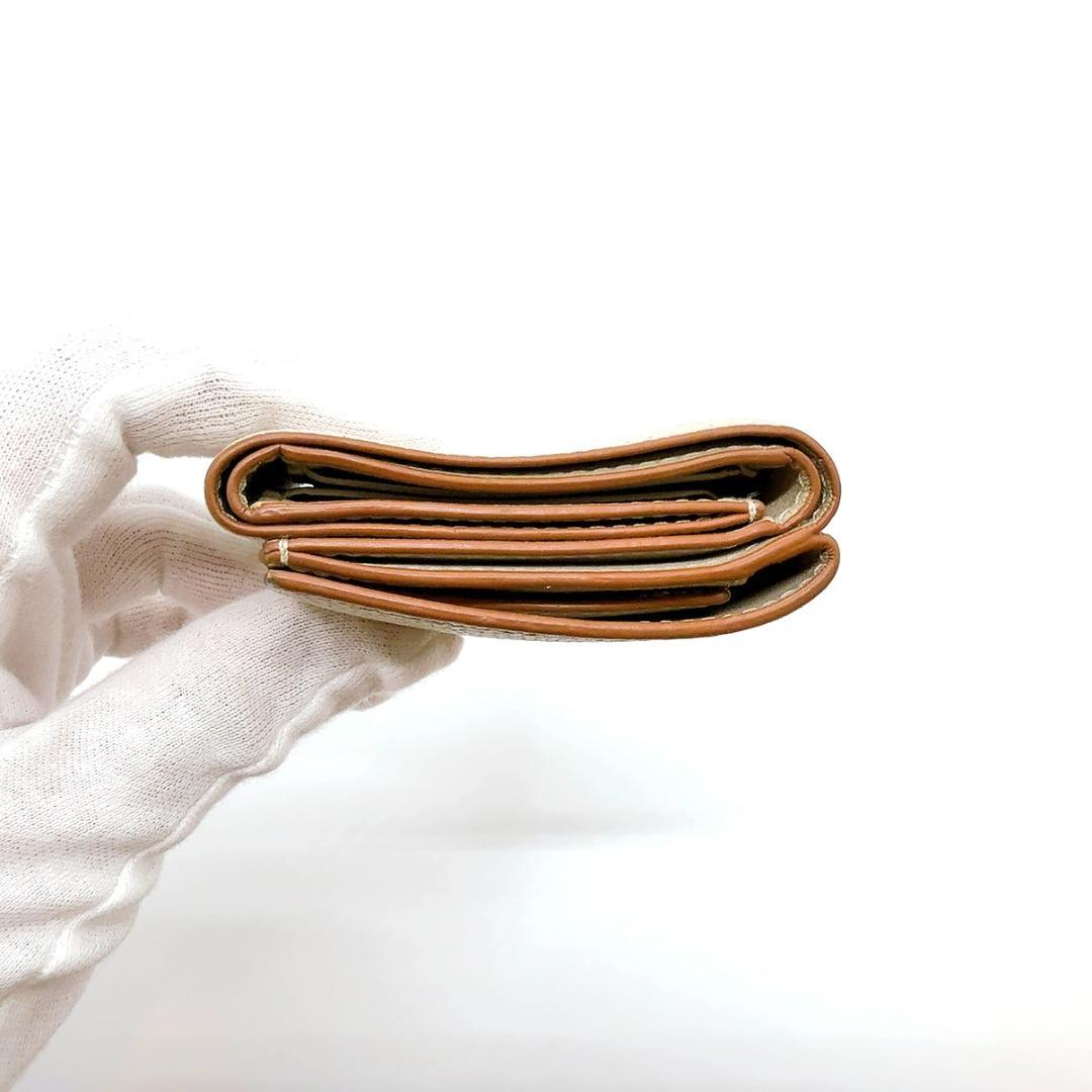 ◇ロエベ◇レザー/アナグラム/トライフォールド/コンパクトウォレット/折り財布