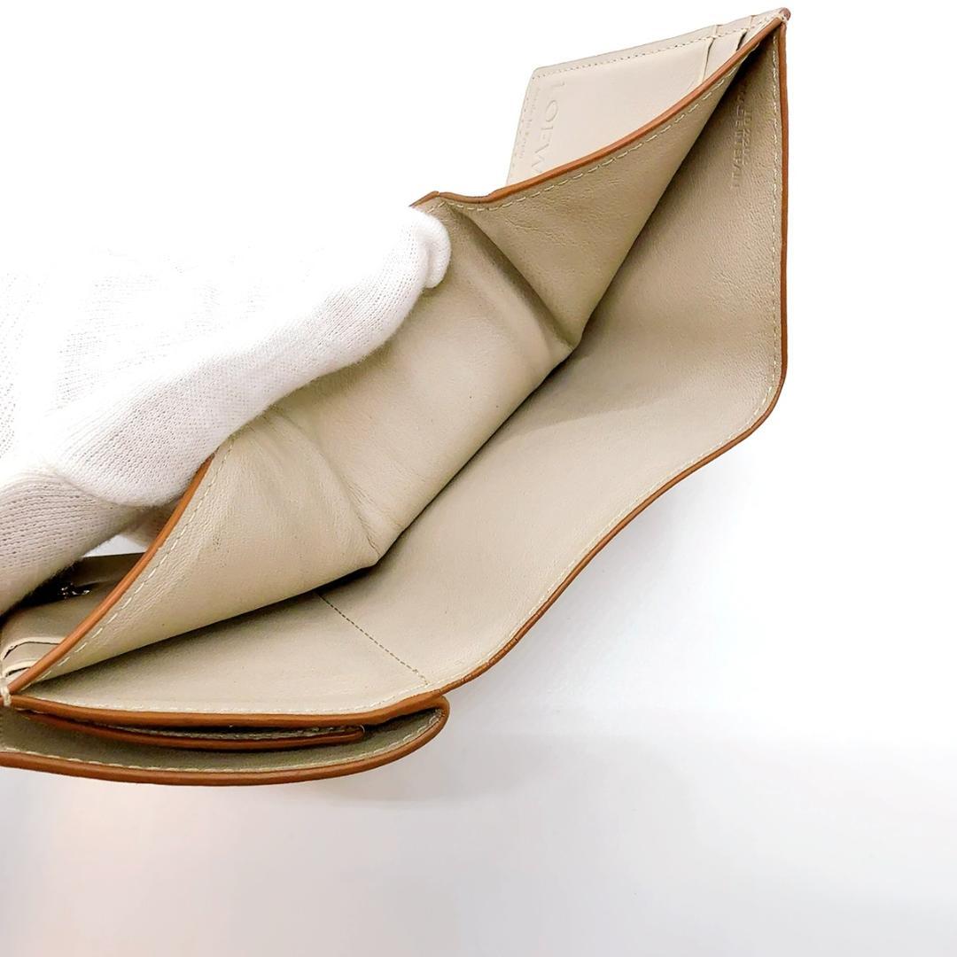 ◇ロエベ◇レザー/アナグラム/トライフォールド/コンパクトウォレット/折り財布