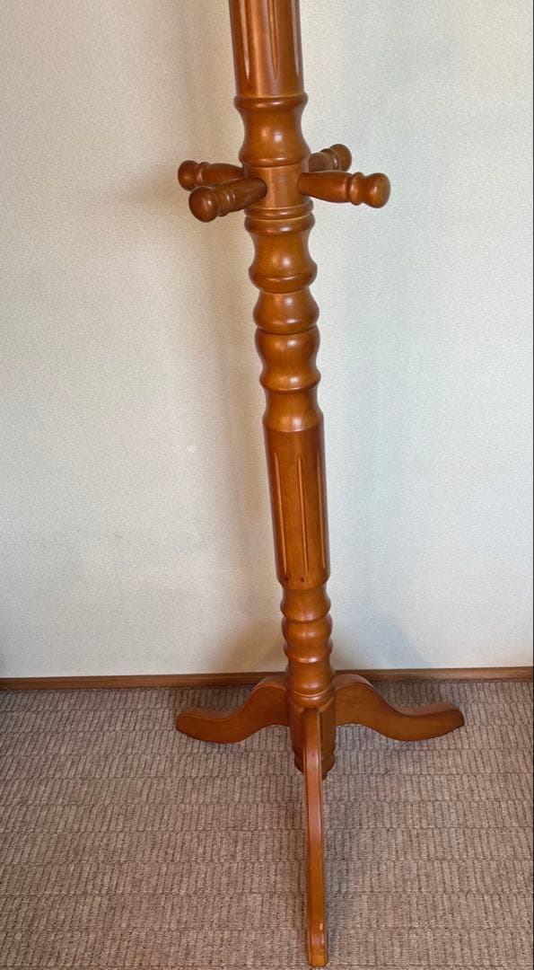 極太 ポールハンガー コートハンガー インテリア 木製 北欧 アンティーク