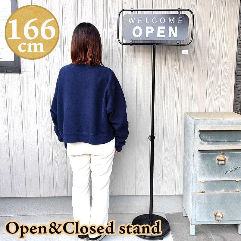 看板 オープン クローズド 両面 スタンド アンティーク サイズ調節可能 可愛い