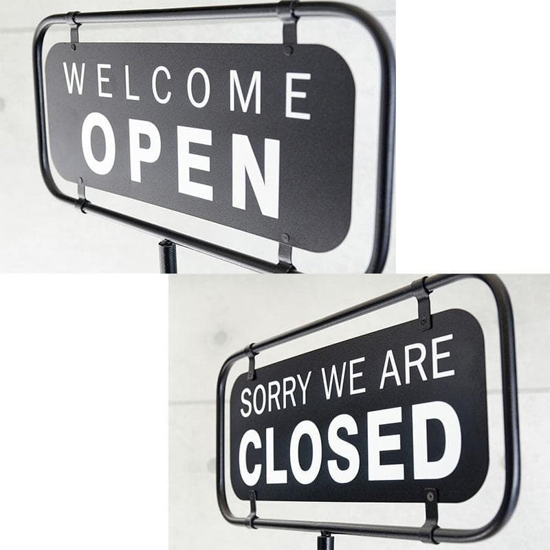 看板 オープン クローズド 両面 スタンド アンティーク サイズ調節可能 可愛い