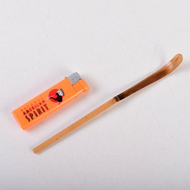 茶道具　影林宗篤作　茶杓　銘「佳日」　前大徳　福本積應書付　共箱共筒　C8554