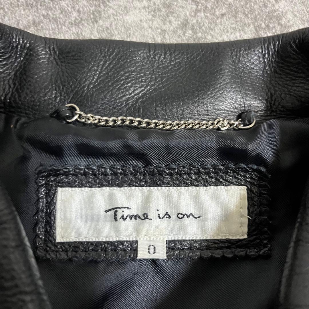 time is on タイムイズオン LEATHER レザー ジャケット