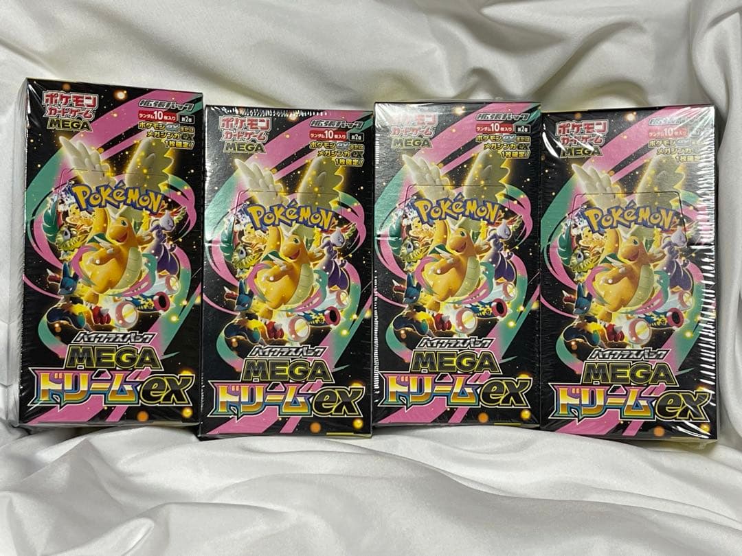 ポケモンカードゲーム MEGAドリームEX 4パックセット　全シュリンク付き