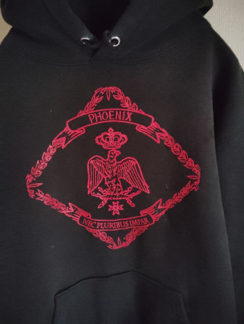 PHOENIX ロゴ刺繍 黒パーカー ヴィンテージ バンドT ダフト・パンク