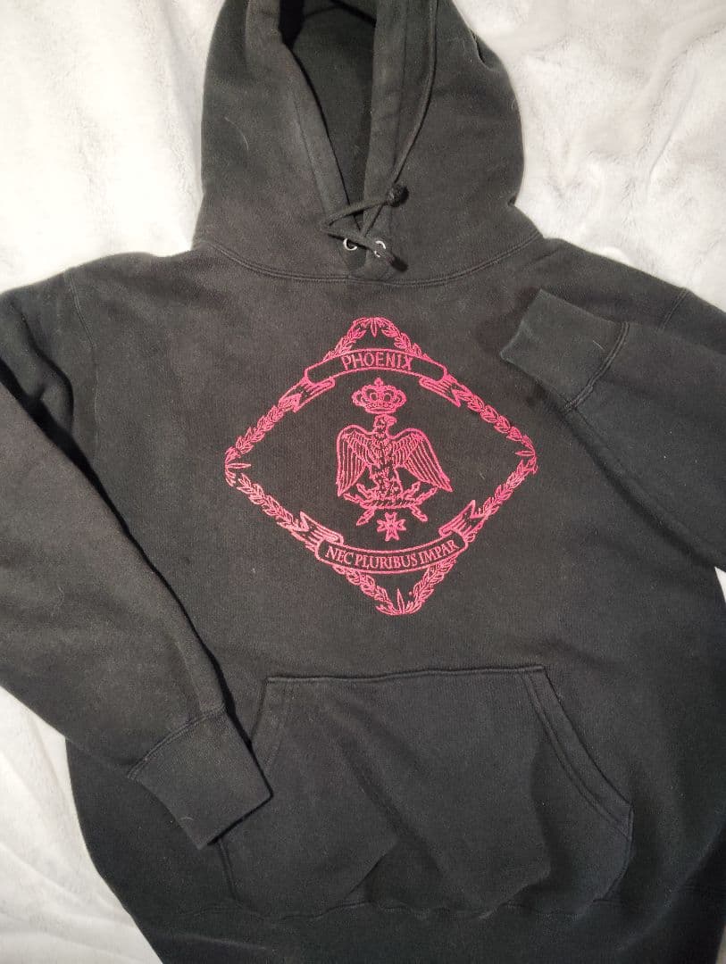 PHOENIX ロゴ刺繍 黒パーカー ヴィンテージ バンドT ダフト・パンク