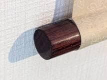 【真作】掛軸　朱竹　優美な和の風景　鮮やかな赤の美　逸品　合箱入　Q189