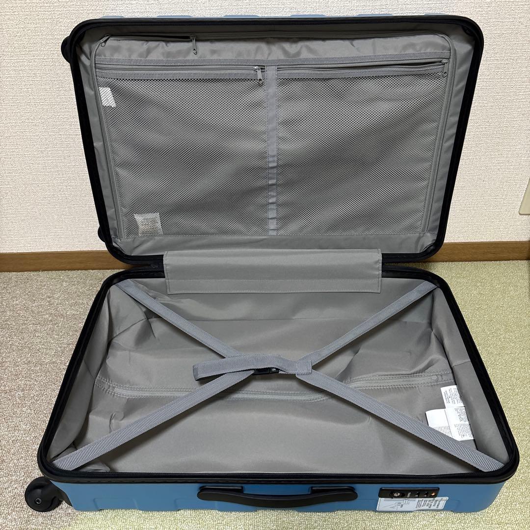 値下げ可　無印良品　限定色ブルースーツケース