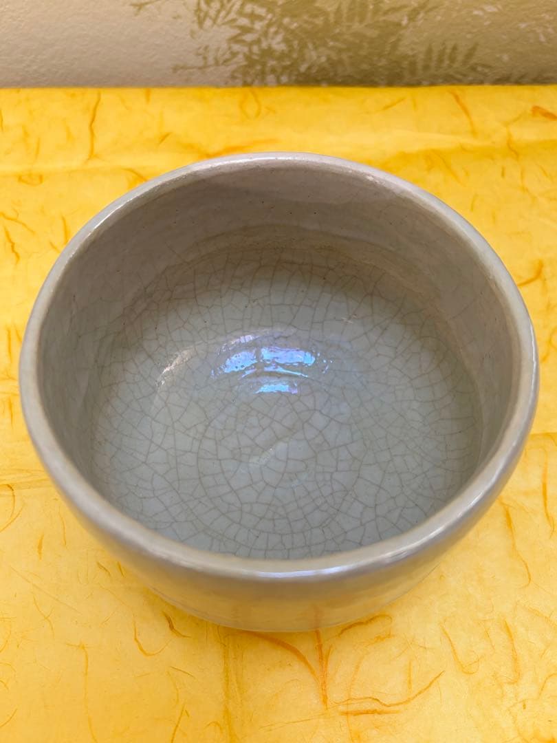 抹茶茶碗 吉村楽入作 楽入窯 楽茶碗 芦に雁 桐箱付 茶道具 裏千家 表千家