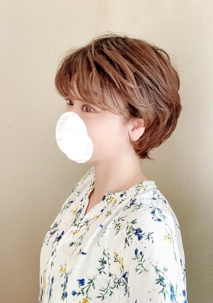 MALIBU マリブ　フェザリーカールショート　チョコブラウンプリン