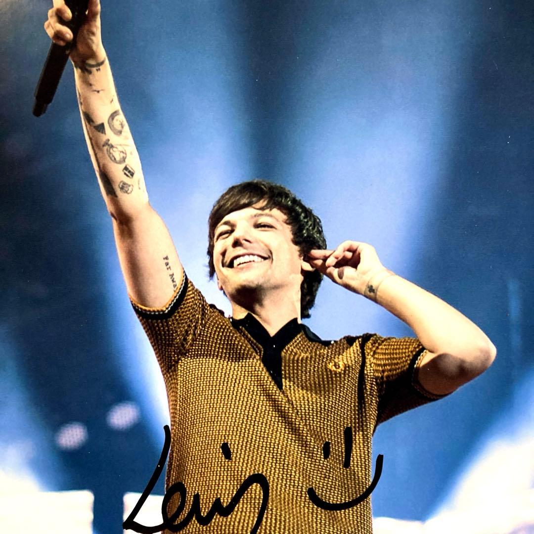ルイ・トムリンソン直筆サイン入り超大型写真…Louis Tomlinson…
