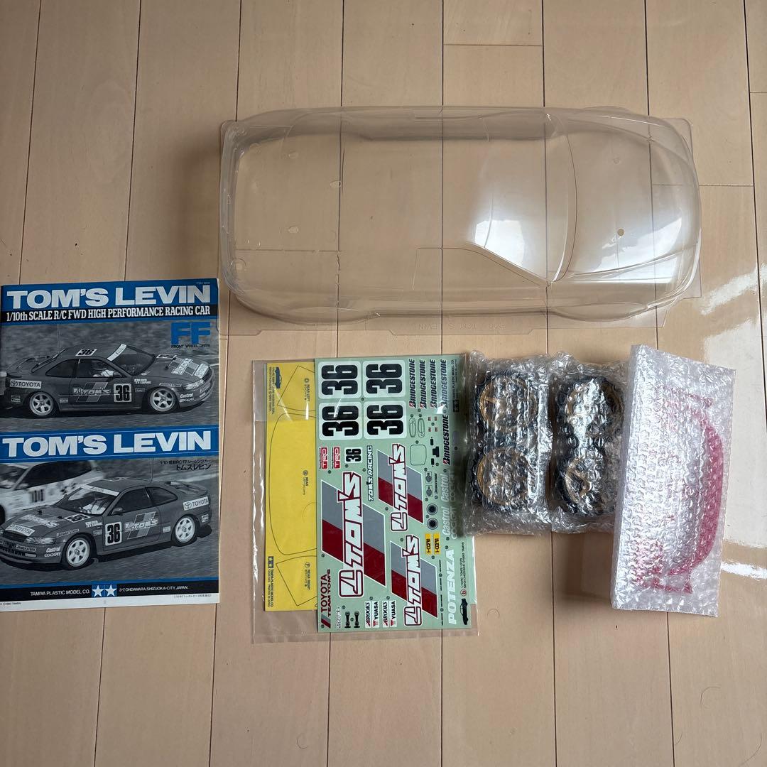 タミヤ　ラジコン　トムスレビン　スペアボディ　ホイールセット　ビンテージ
