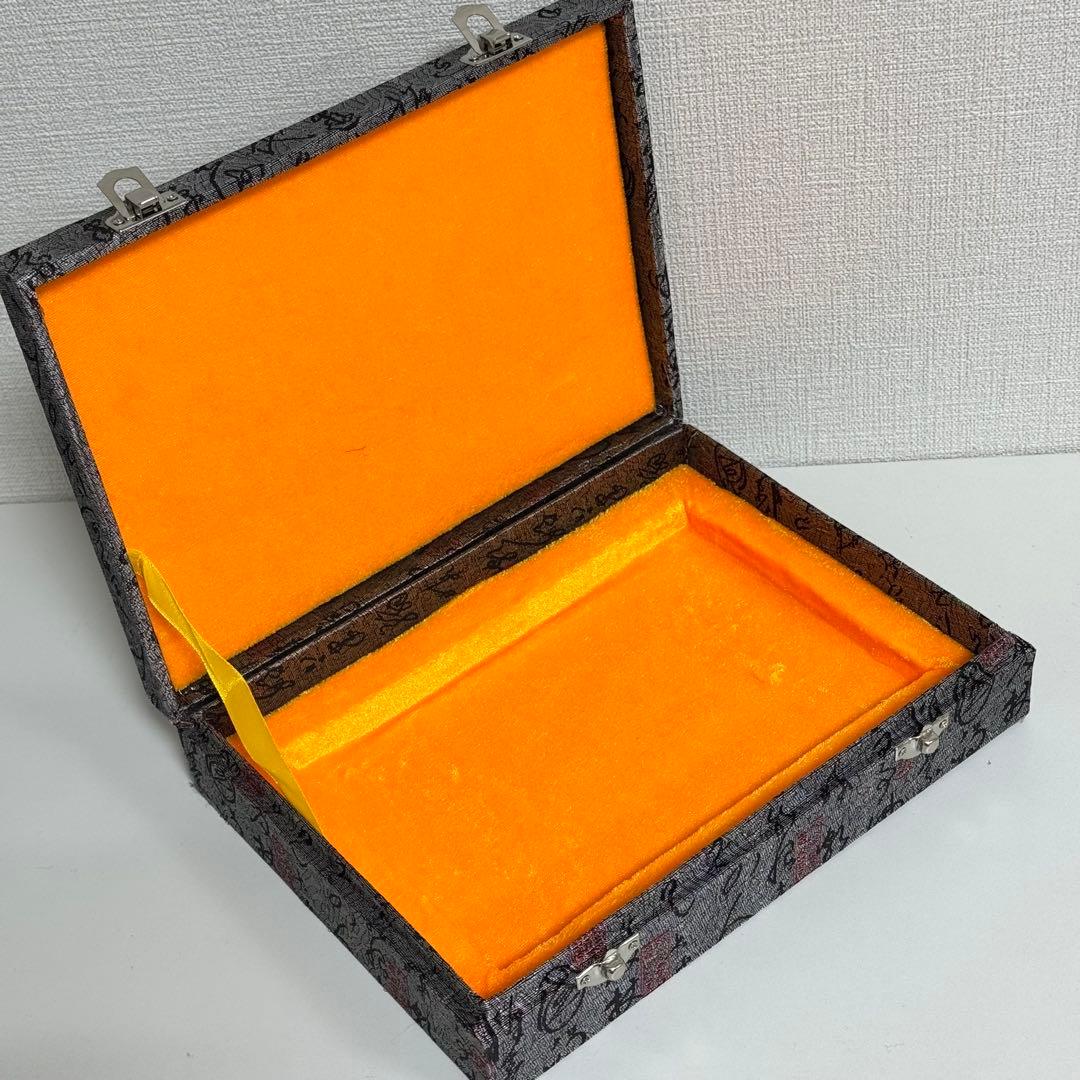 【希少】中国美術 斉白石 模写「蝦（エビ）」図 大理石 飾り石 豪華化粧箱入り