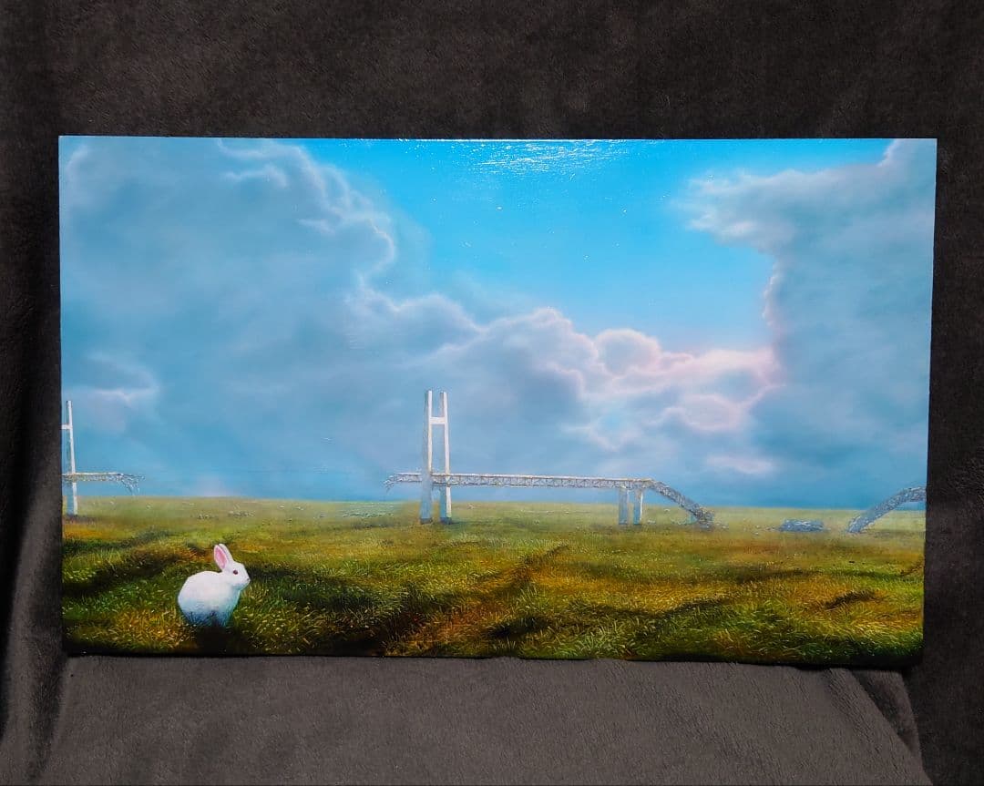 アクリル画　「空身」　岡部遼太郎