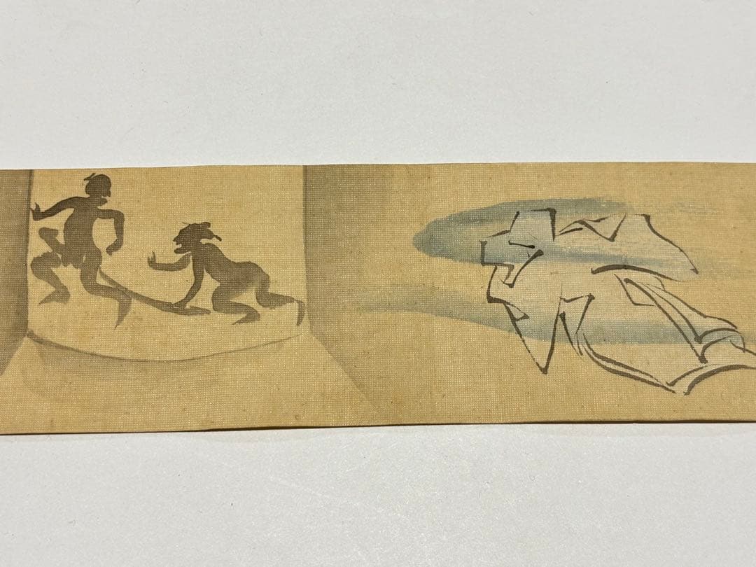 「異物同情如天地（戯画春画巻）」天江痴人題 松嶺画 手書き1巻|艶本 和本浮世絵