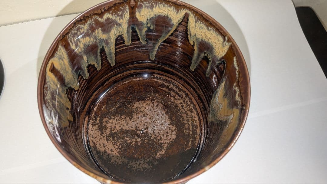 『鬼丸碧山』高取焼　水指　雪山窯　茶道具　共箱共布