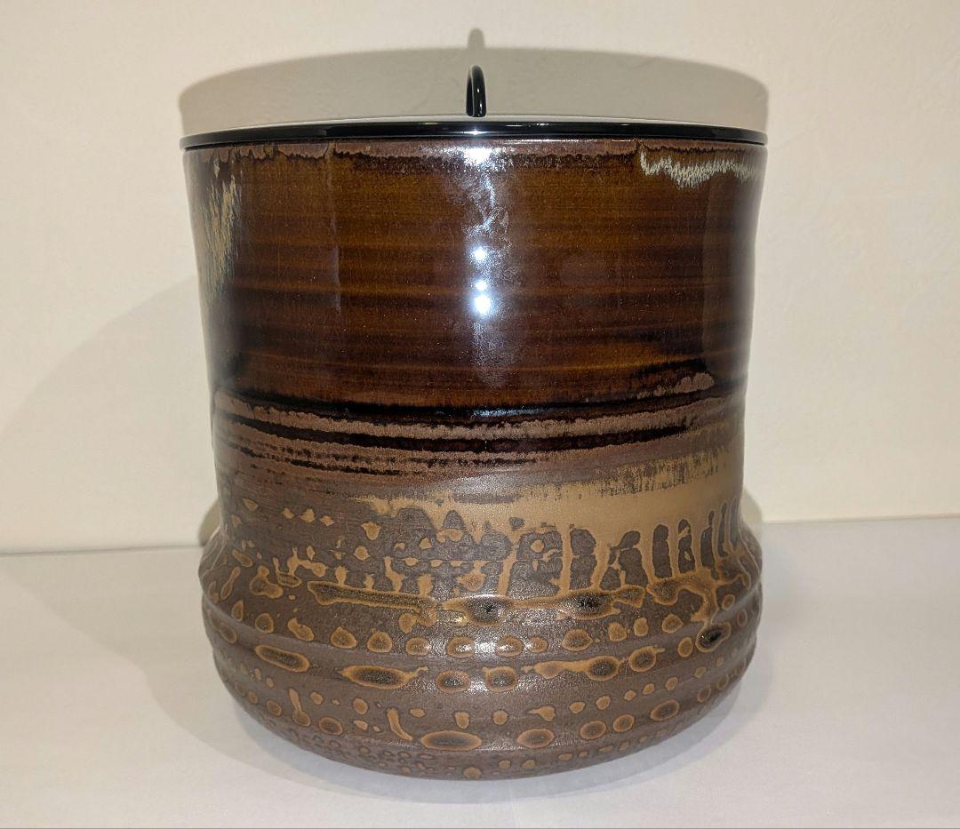 『鬼丸碧山』高取焼　水指　雪山窯　茶道具　共箱共布