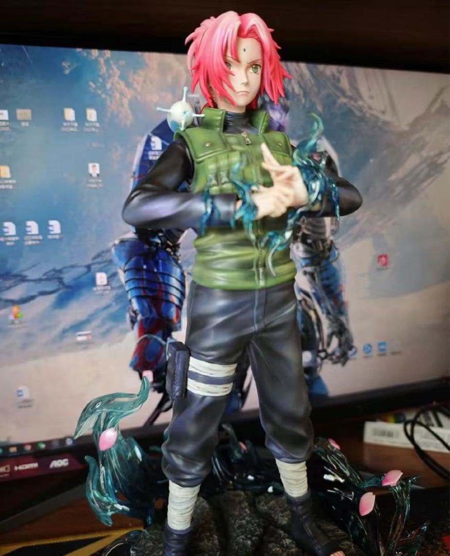 NARUTOナルト 春野サクラ ガレージキット ガレキ スタチュー①①