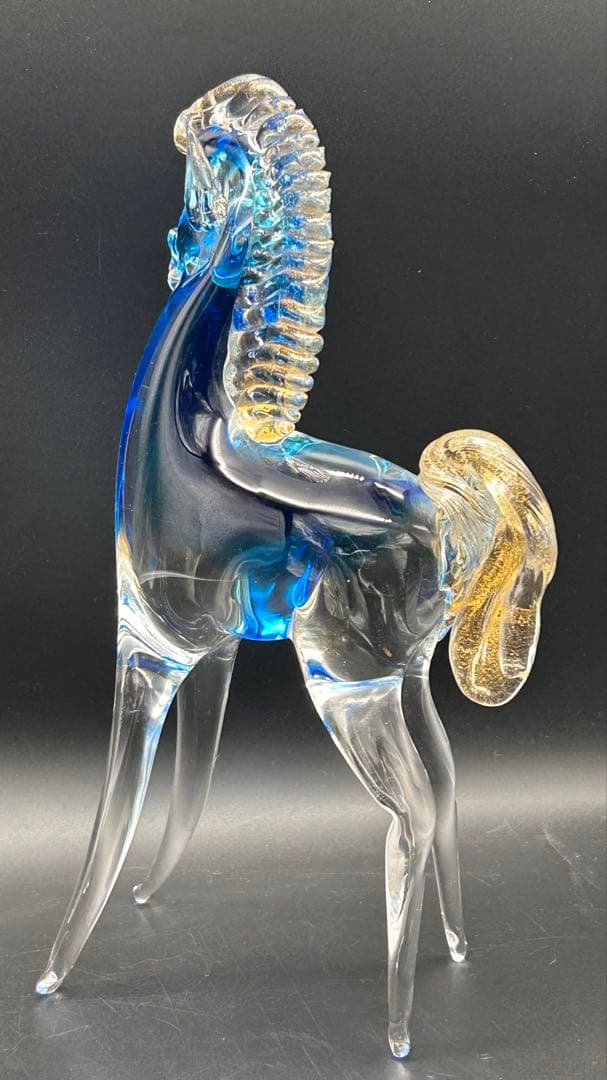 【希少】ベネチアングラス MURANO ムラーノ 馬　置物　ヴェネチアングラス
