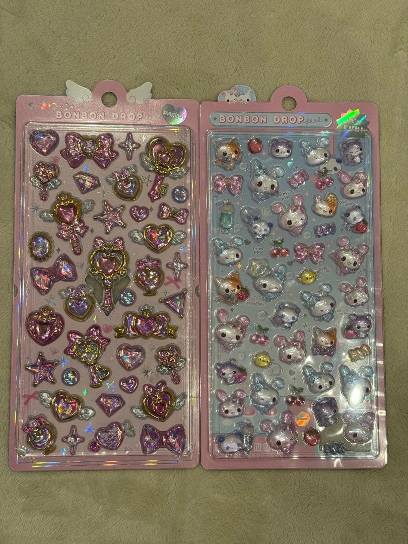 ボンボンドロップ　うるちゅる　シール　ズートピア　ベイマックス　日焼け　通常