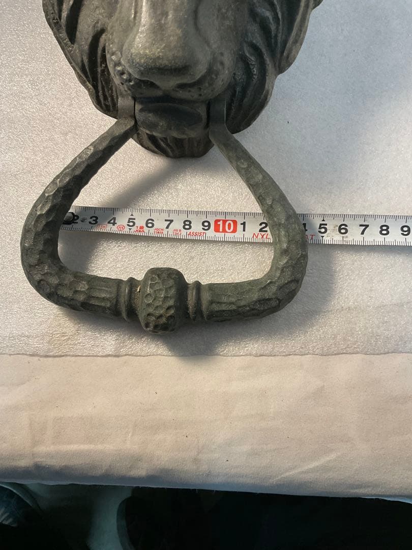 GEO PRINCE ライオンの頭部 金属製ドアノッカー 真鍮製？1650g