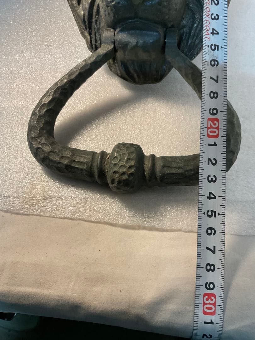 GEO PRINCE ライオンの頭部 金属製ドアノッカー 真鍮製？1650g