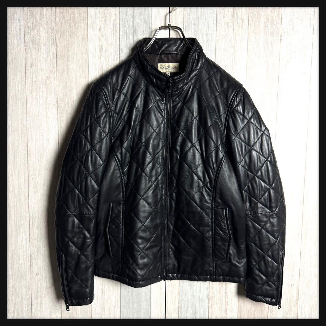 2467【希少・美品】ダファー キルティング ラムナッパ レザージャケット